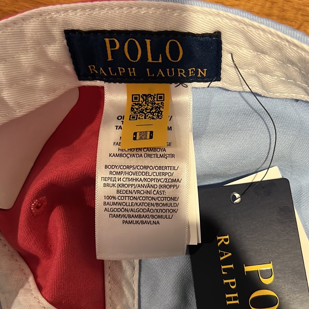 POLO RALPH LAUREN Men`s Color-Blocked Chino Ball Cap - Picture 10 of 10